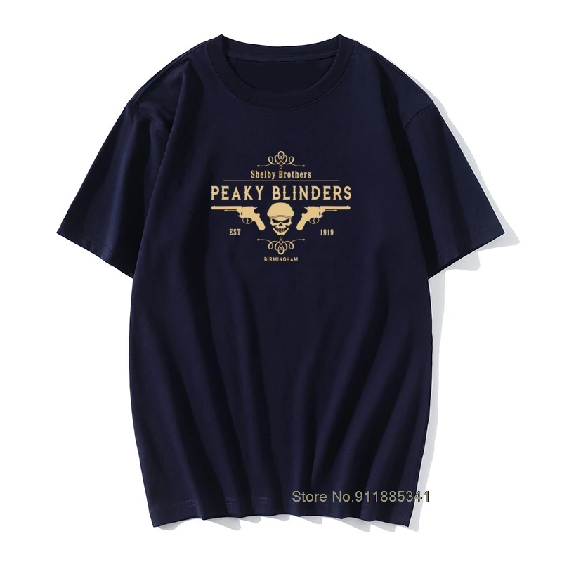 

Футболка мужская с принтом «Peaky Blinders Shelby Brothers», 100% хлопок