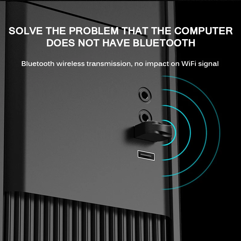 Bluetooth USB 5 0 адаптер Беспроводной для ПК ноутбук компьютер передатчик аудио