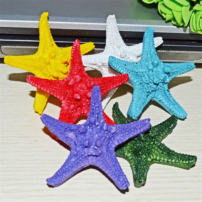 

Simulation Resin Steamed Bread Starfish Creative Home Decoration Mediterranean Color Aquarium Fish Tank Ornament DIY Craft Parts