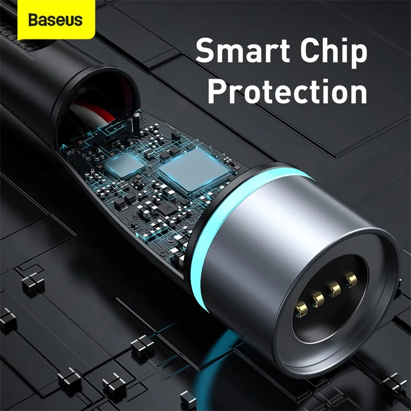 baseus 100w magnetic usb type c to dc cable fast charge for lenovo thinkpad ideapad power charging laptop accessories wire cord free global shipping