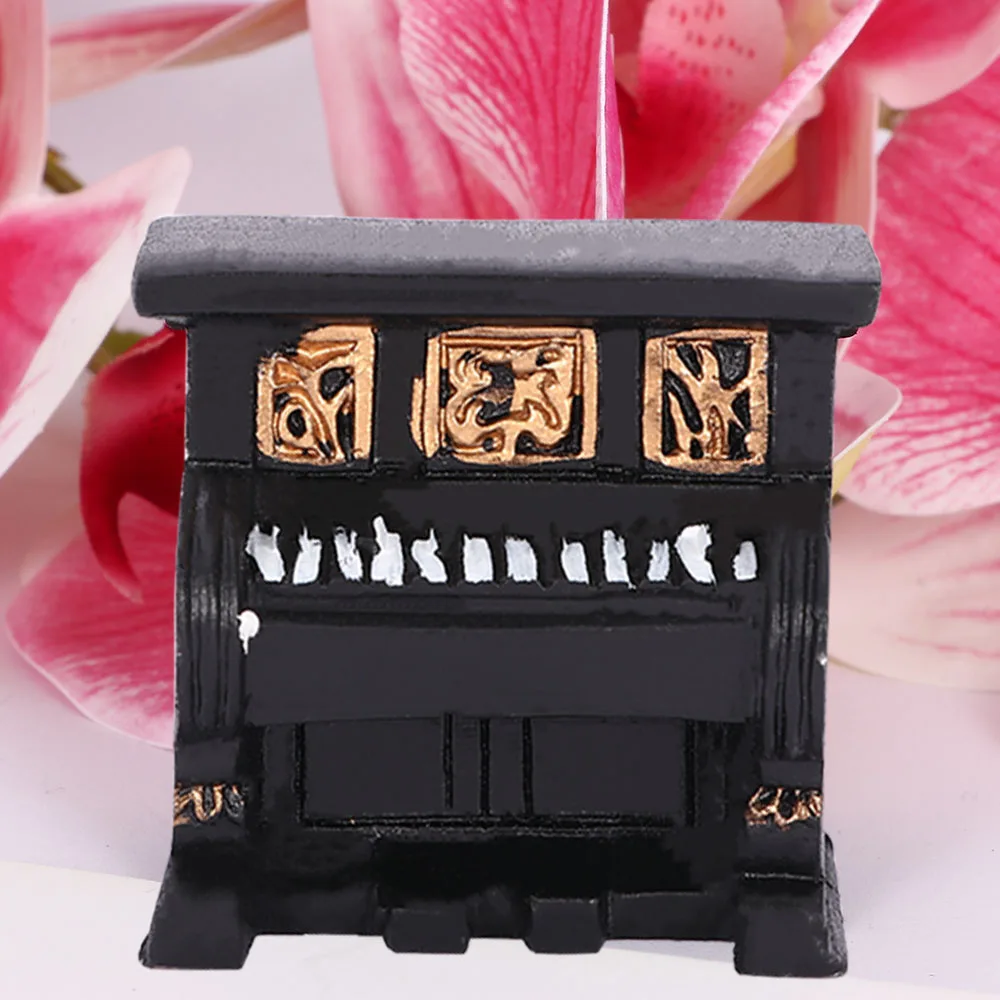 Винтажные старые креативные полимерные Мини фигурки пианино маленькие