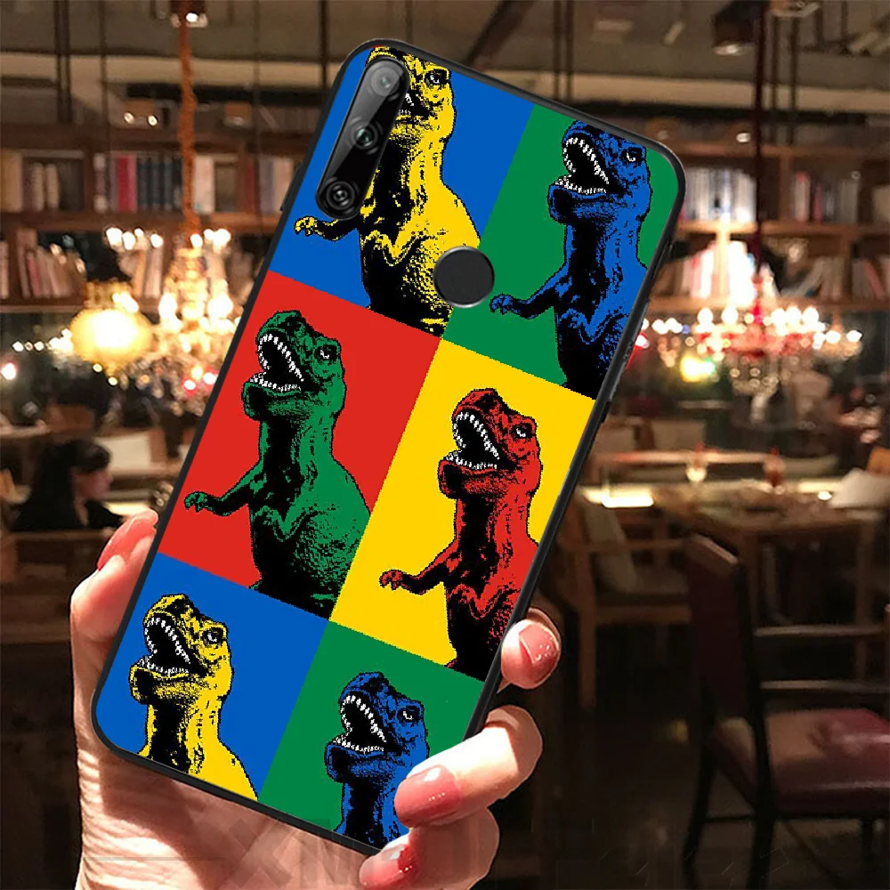 Reayou Jurassic Dinosaur TPU Soft Silicone Phone Case Cover For Huawei Y5 Y6 Y7 Y9 Prime Pro II 2019 2018 | Мобильные телефоны и