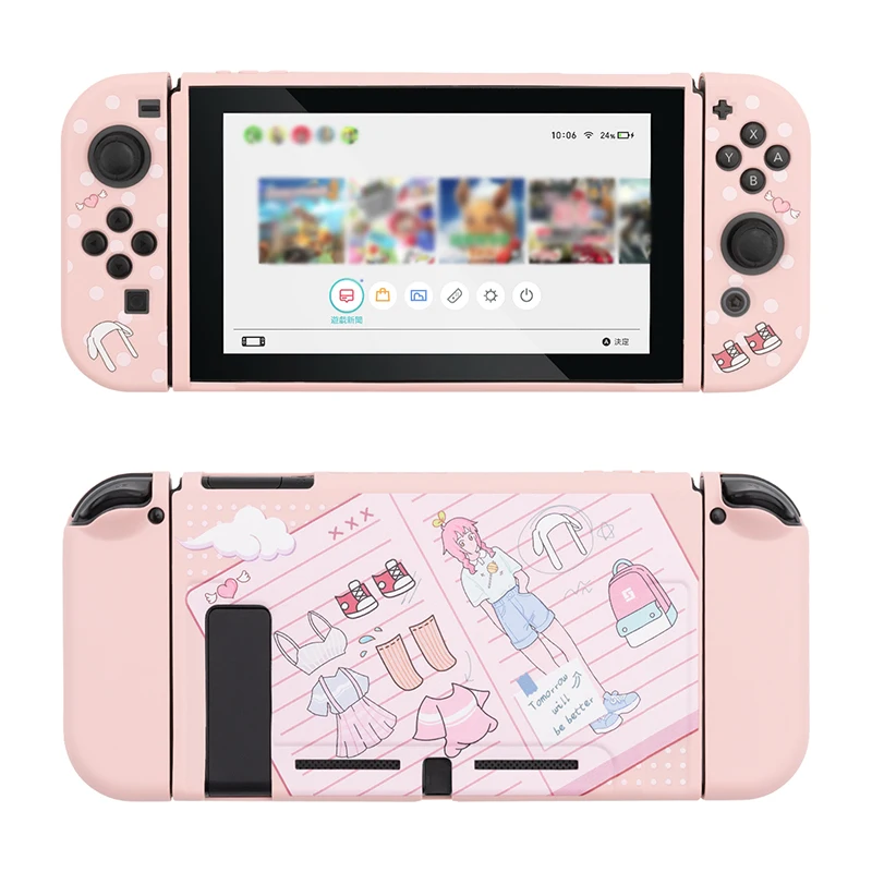 Kawaii защитный чехол для Nintendo Switch Shell девочек десертная сказочная лига мягкая