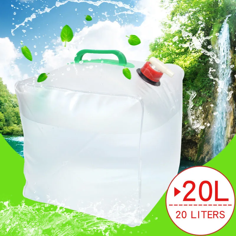 

NEW 20L Outdoor Foldable Collapsible Drinking Water Container Bag for Picnic AF