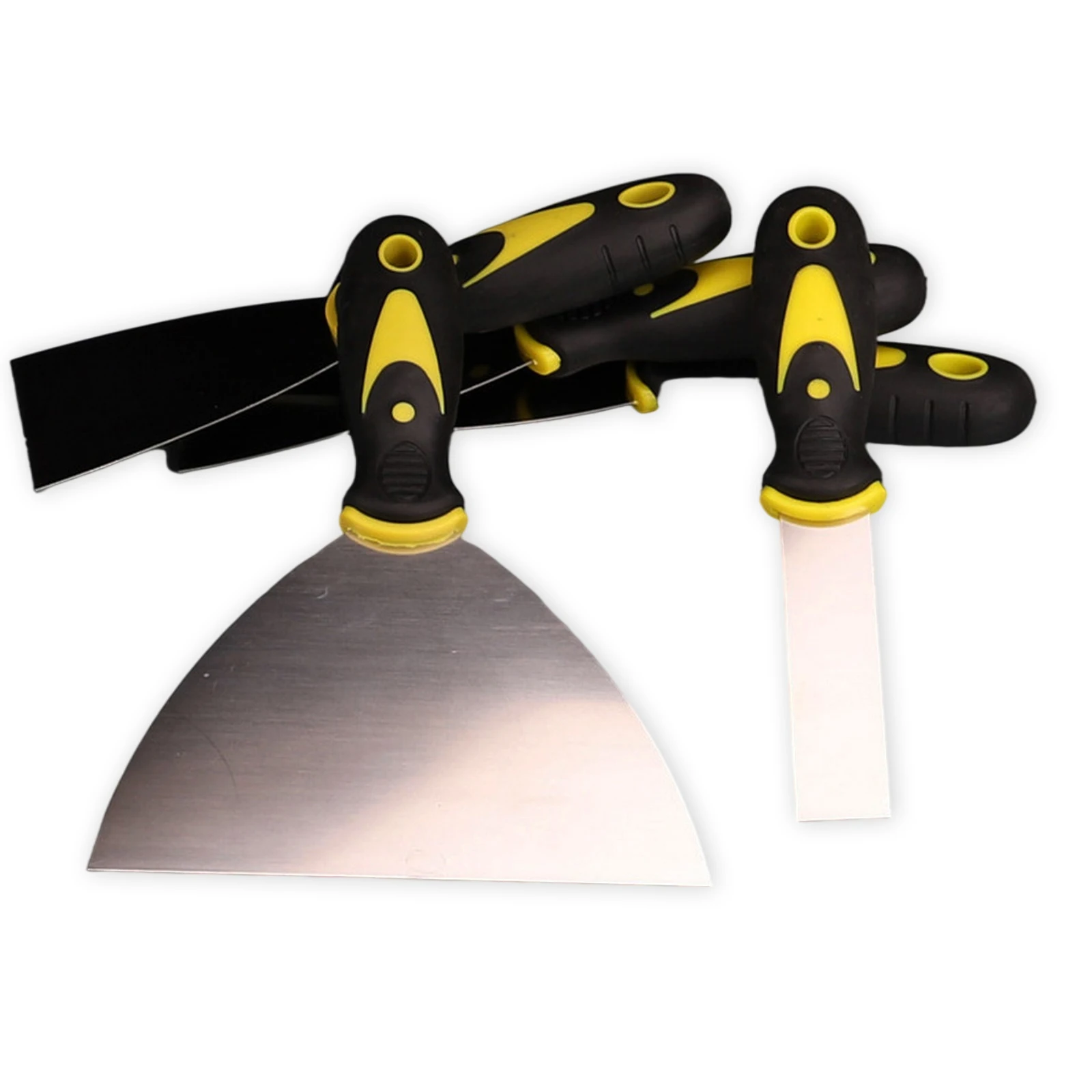 

Drywall Plastering Scraper Stainless Steel Putty Knife Trowel Wall Cleaning Shovel Non-slip Handle Anti-rust Construction Tools