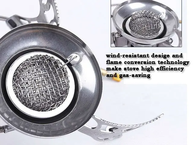 Портативная ветрозащитная газовая кемпинговая печь Инфракрасная для кемпинга