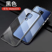 aluminum full protective phone case for huawei mate 20x 30 pro 20 lite honor 8x 9x x10 10 20 single tempered glass back cover