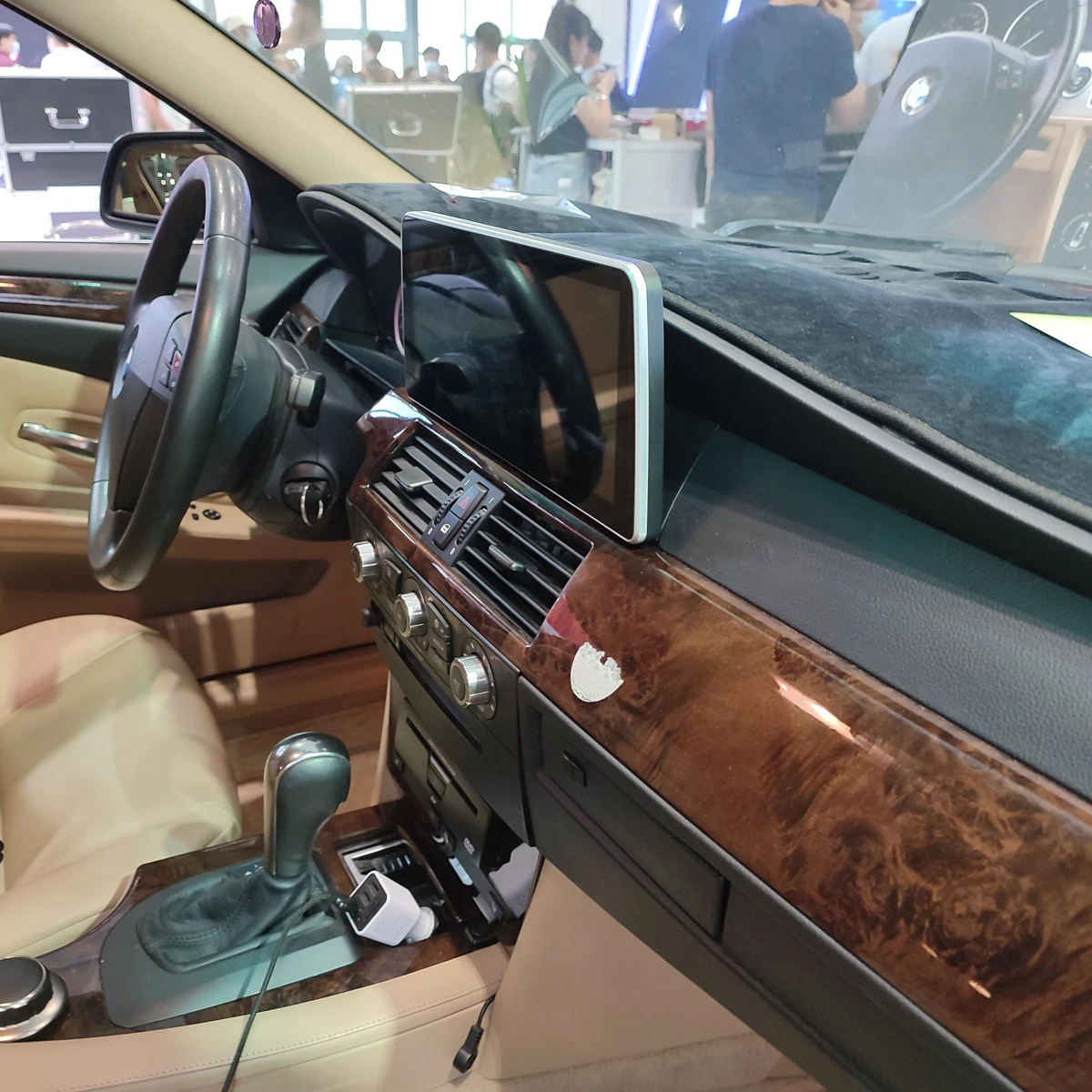 Автомобильный мультимедийный плеер 12 3 дюйма 1920*720P IPS для BMW 5 Series E60/E61 CCC/CIC BT Wifi Carplay