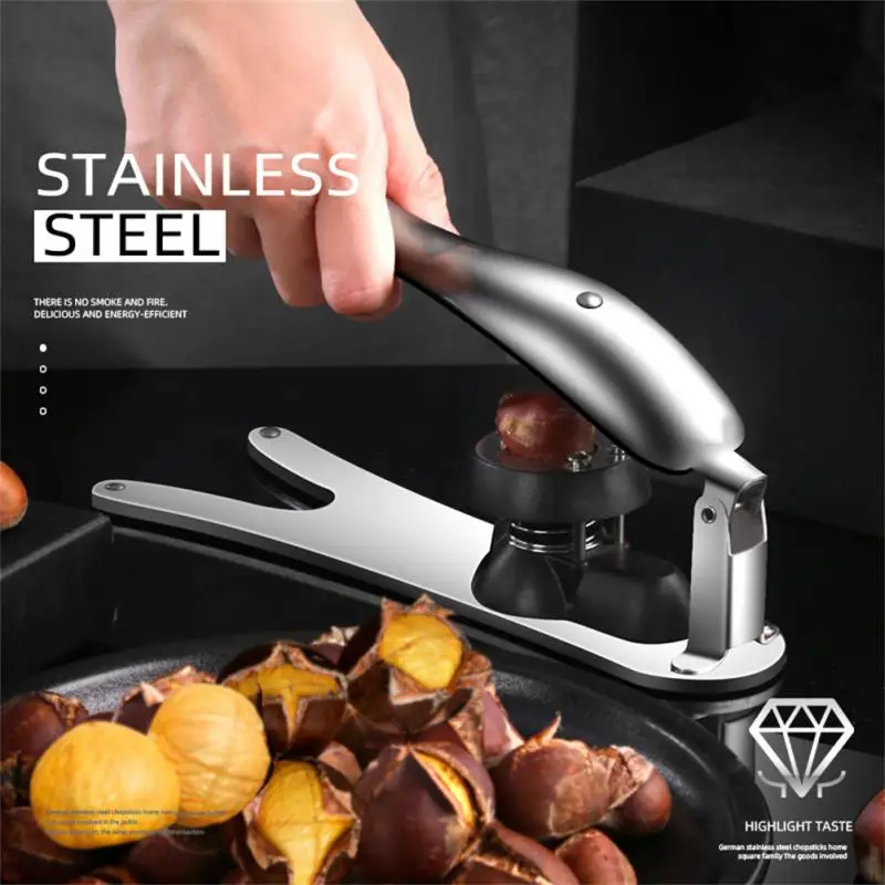 

Stainless Steel 2 In 1 Quick Chestnut Clip Walnut Pliers Metal NutCracker Sheller Nut Opener Kitchen Tools Cutter Gadgets