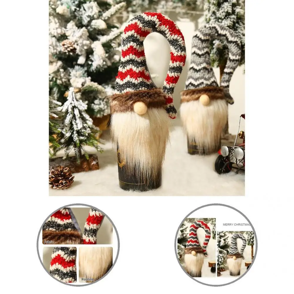 

Modern Champagne Cover Adorable Lightweight Xmas Wine Bottle Covers Wine Dress-up Wine Bottle Covers