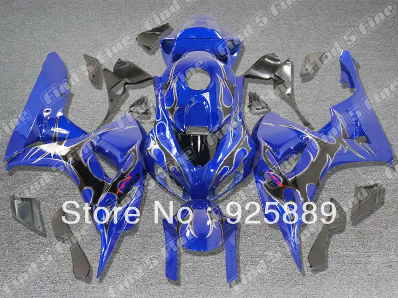 

high quality Injection blue black for HONDA CBR1000RR 06 07 CBR1000 06-07 CBR 1000RR 2006-2007 body kit & windscreen s009083