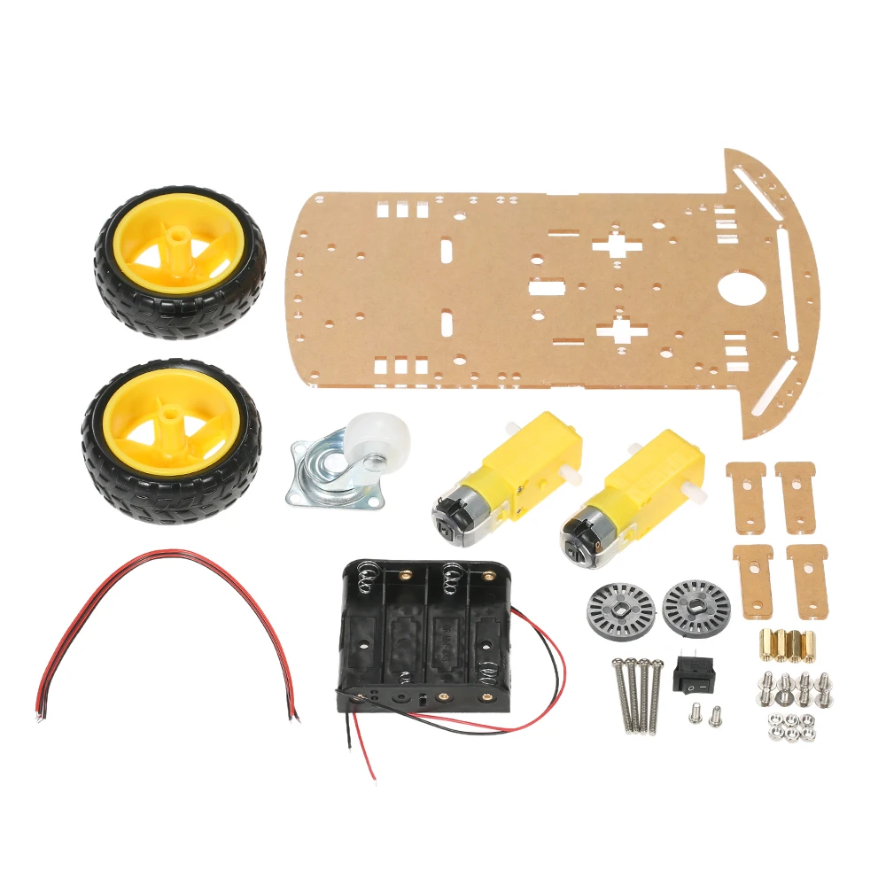 2WD 2-колесный умный автомобильный шасси DIY Kit Высокое качество моторы Трассировка