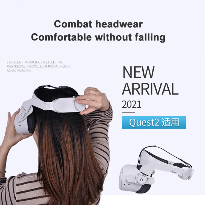 

Ajustable Head Strap For Oculus Quest 2 VR Increase Supporting Forcesupport Improve Comfort-Virtual Reality Accessorie