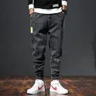 Джинсы-карго мужские свободного покроя, джоггеры, брюки-султанки из денима до щиколотки, уличная одежда, большие размеры 7XL