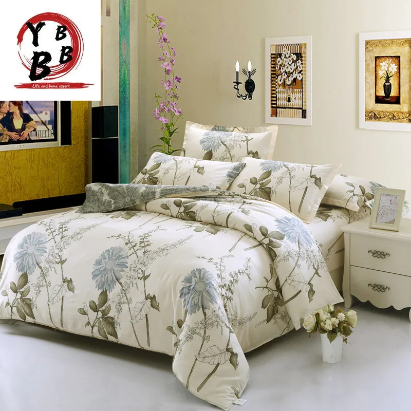 

New Arrival Cotton Sweet Pink Dandelion Bedding Set Romantic 4pcs queen king size Printed Bedsheet Pillowcase Duvet Cover