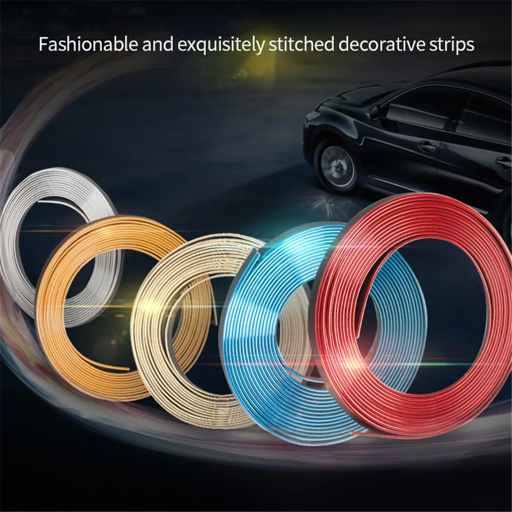 

5M Car Decoration Strips Interior Trim Strips Dashboard Door Edgein Eliminate Abnormal Noises Universal Car Trim With Scraper