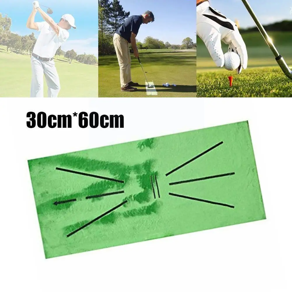 

Velvet Golf Training Mat Training Detection Mat Batting Training Equipment Grassland Cushion Mesh Golfer Garden Aid Practic L6x5