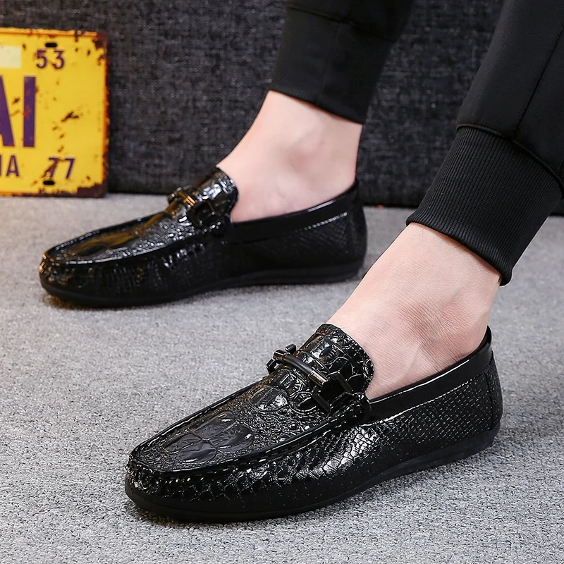 

Mens Loafers Shoes Luxury Men Shoes Black Loafers Slip on Male Footwear Driving Soft Comfortable Casual Shoes Men Sneakers Flats