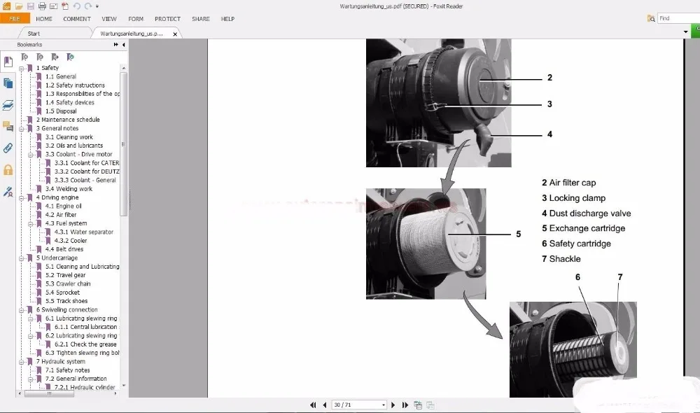Полный набор магазинов Sennebogen ручная электрическая и гидравлическая схема|full