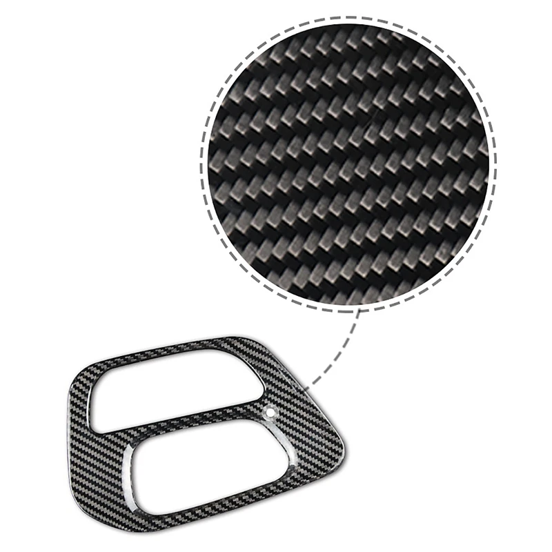 

True Carbon Fiber Car Gear Shift Panel Cover Sticker Interior Trim Decoration for Dodge Challenger 2015-2020 Accessories