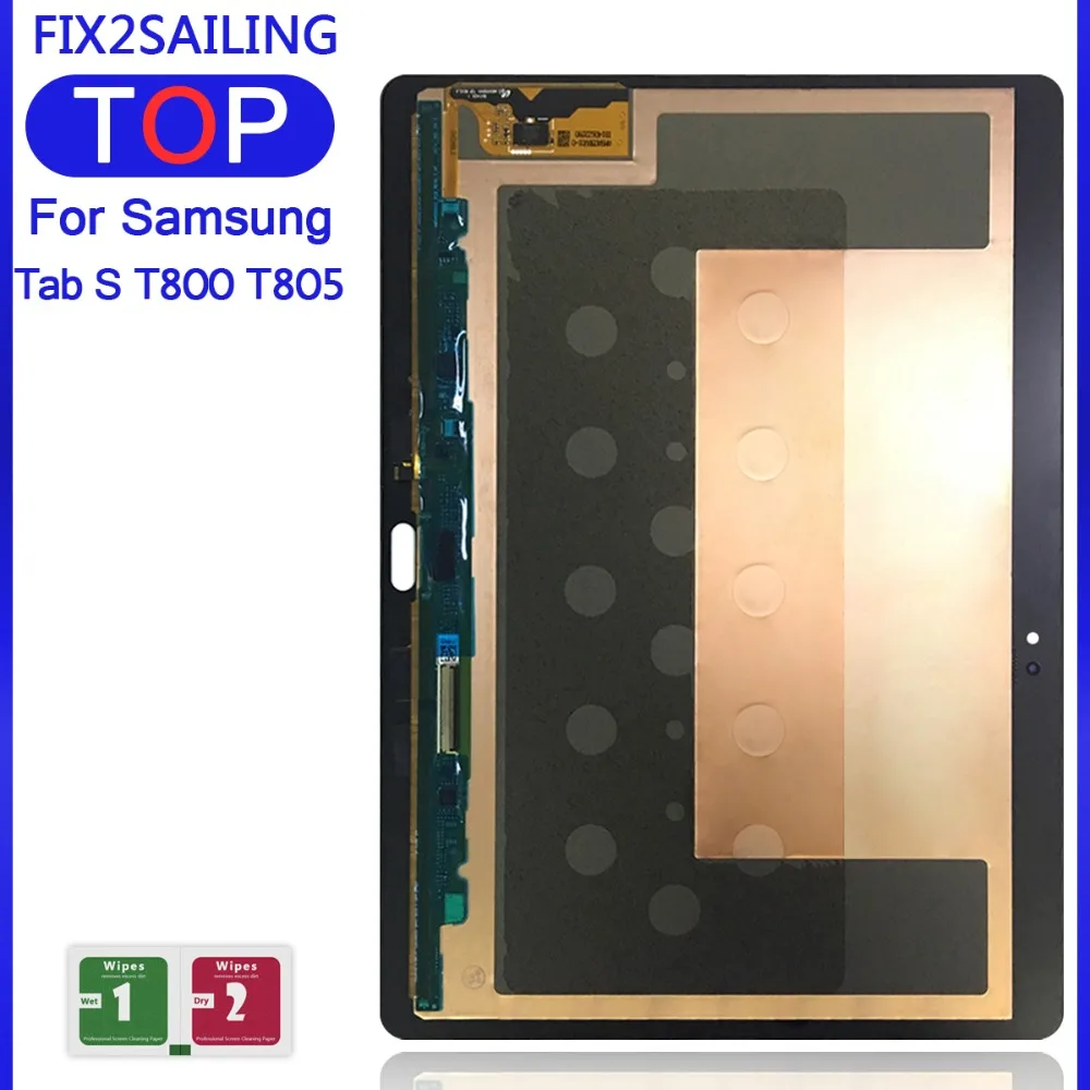 ЖК-дисплей для SamSung Galaxy Tab S T800 T805 SM-T800 SM-T805 ЖК-дисплей кодирующий преобразователь сенсорного экрана в сборе