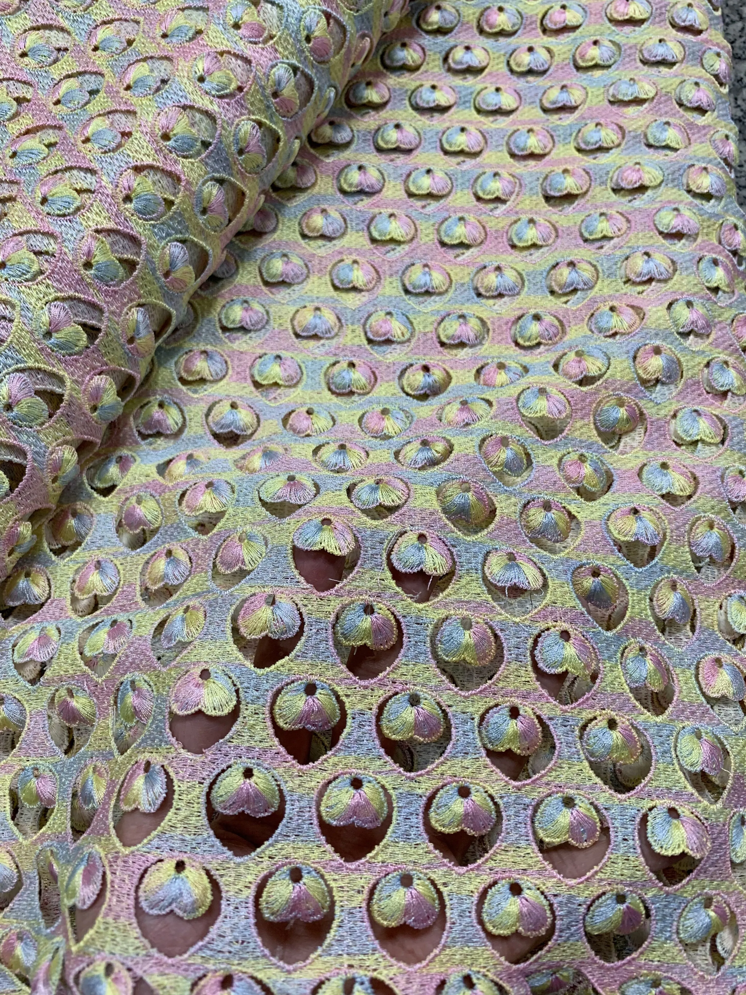 Африканский шнур гипюровая кружевная ткань 2021 кружевные стили для Aso Ebi