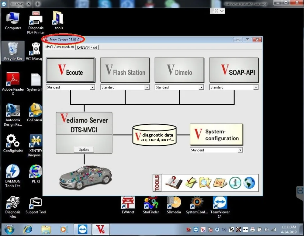 Auto diagnostic MB STAR SD Compact C4 V12. software in HDD and D630 PC diagnostic scanner tool for car/truck ready to use