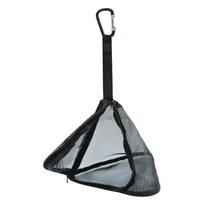 outdoor drying net bag pvc triangle foldable grid drain breathable with hook camping home picnic rv hanging dry storage bag