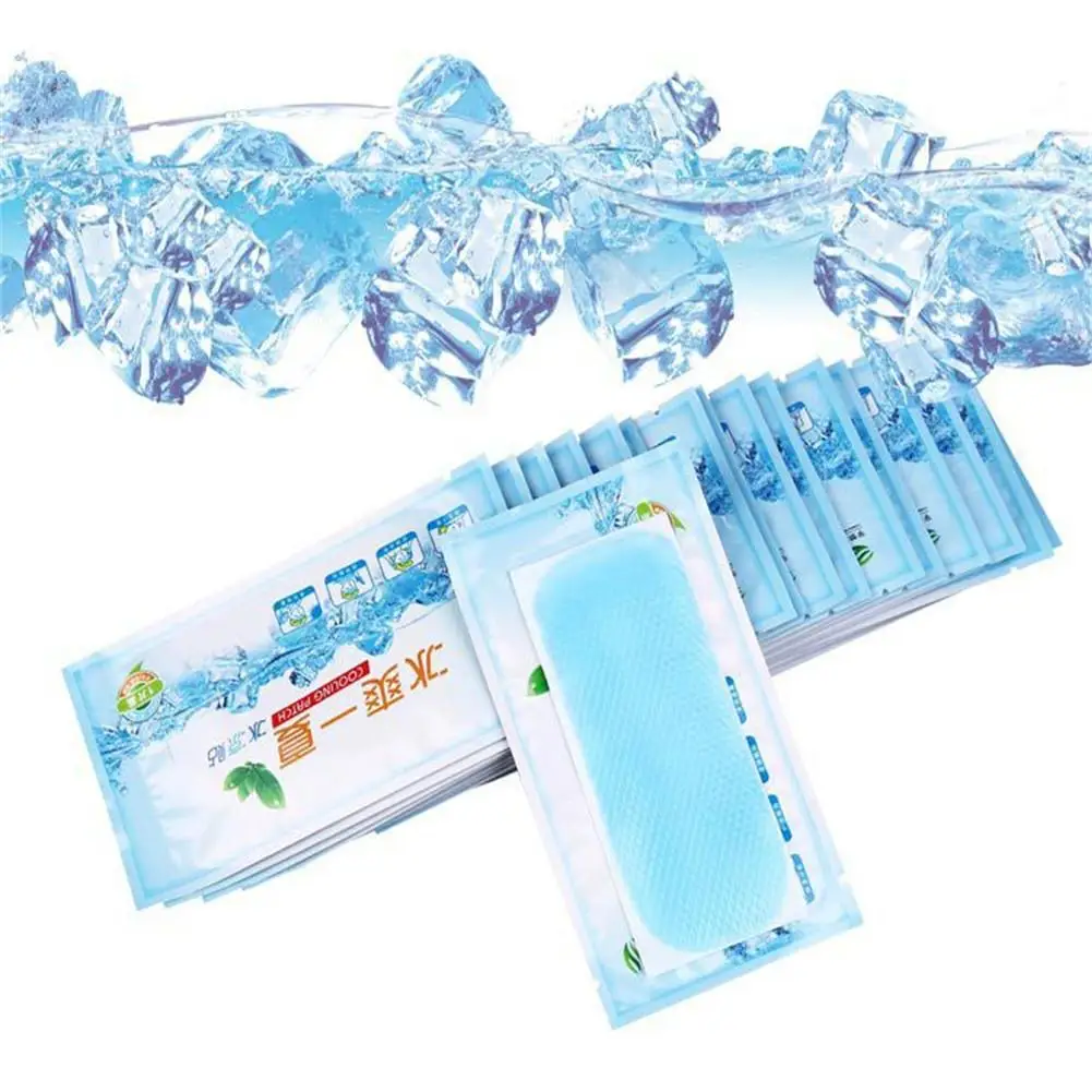 

10 Pcs/lot Cooling Patch High Temperature Resistant Gentle Safe Sticker For Physical Cooling