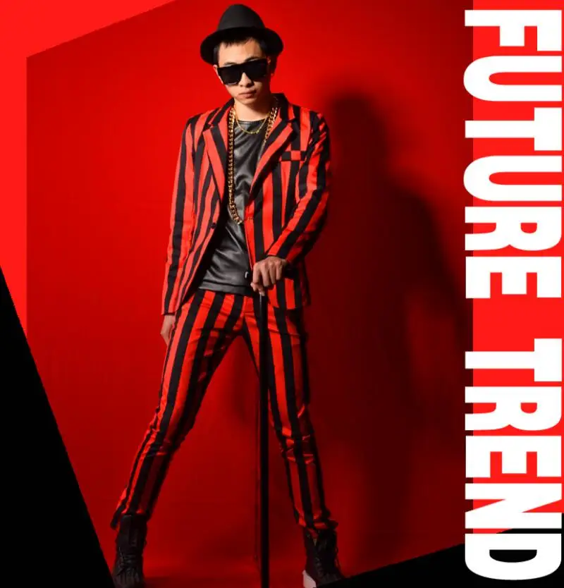 Оригинальная новая мужская одежда для ночного клуба приталенный певец DS DJ