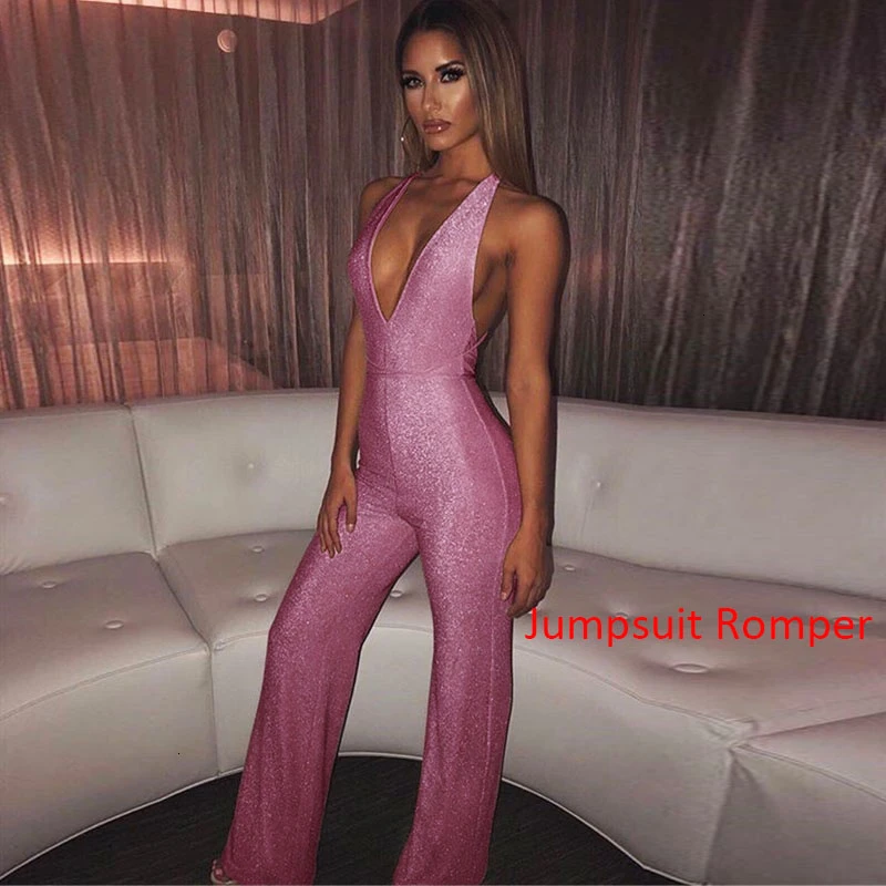 Pink Fuedage, сексуальный блестящий комплект из двух предметов, укороченный топ и штаны, Женский комплект 2 шт., Блестящие Блестки, для клуба, дня рождения, Женский комплект из двух предметов - Цвет: Pink