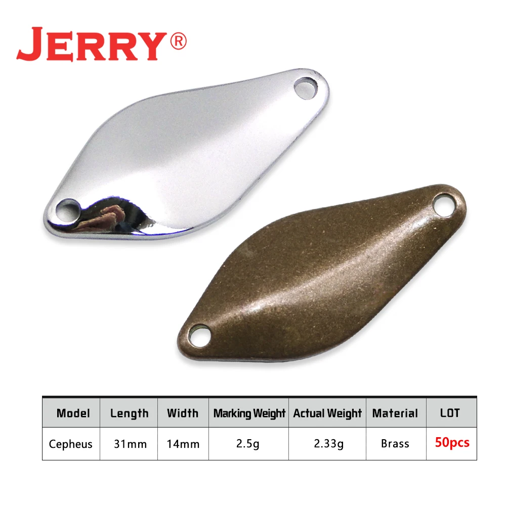 Высококачественная Неокрашенная металлическая рыболовная приманка Jerry Cepheus 50 шт.
