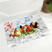 3d animal elephant horse print doormats bathroom kitchen carpet home floor mats living room anti slip rug
