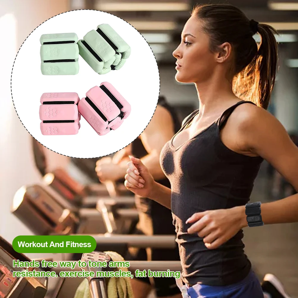 

1pair Men Women Ankle Band Wrist Weight Bracelet Yoga Adjustable Size Training Equipment Fitness Waterproof Walking Jogging