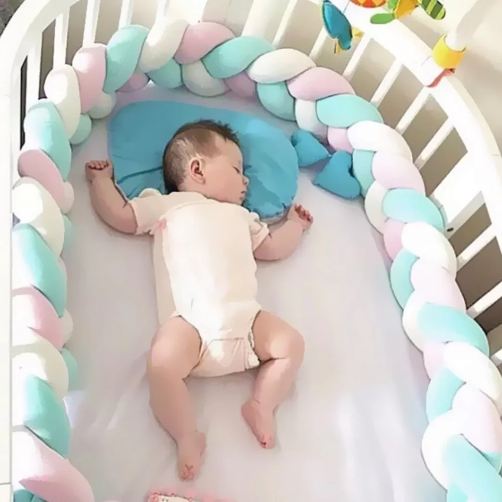 CYSINCOS 1 м 2 м 3 м детская кровать коса узел подушка для младенца Bebe защита для кроватки кроватка декор комнаты