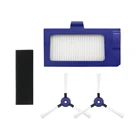 1 шт. HEPA фильтр + 2 шт. боковая щетка для Rowenta ZR710101 детали Пылесоса Фильтр для очистки пыли