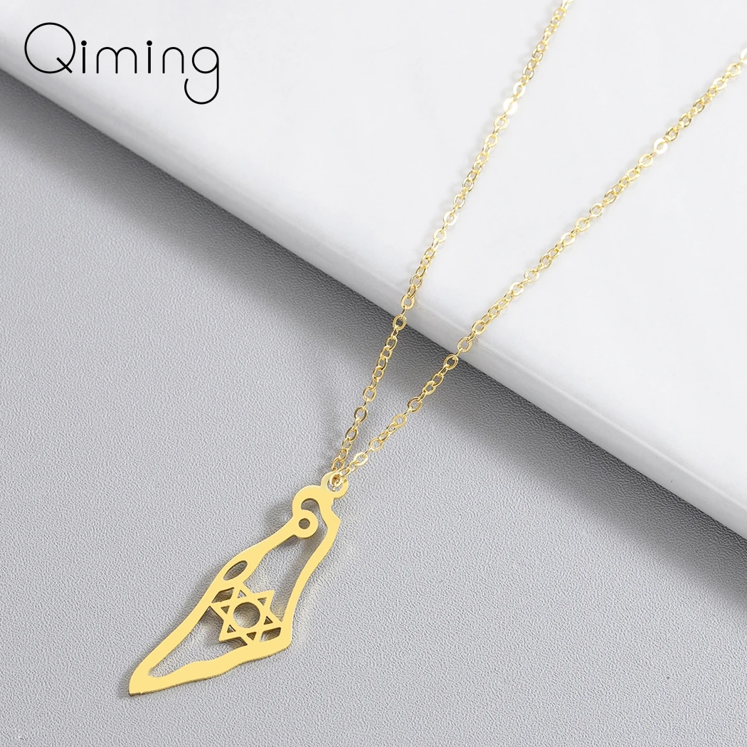 PA584 Gold Mama Africa Map Necklace Men Women Stainless Steel Jewelry The Motherland Geometric Necklaces& Pendants Gift - Окраска металла: PA584