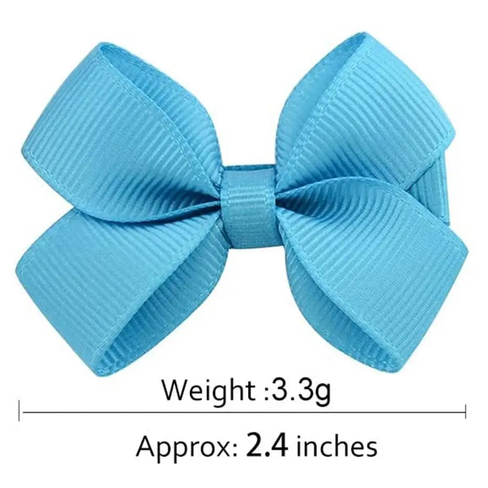 

40Pcs/lot Girl Bow Safety Solid Ribbon Bow Hair Clip Sweet Bow Tie Hair Clips Barrette Hairpins Kids Hairpins Hair Accessories