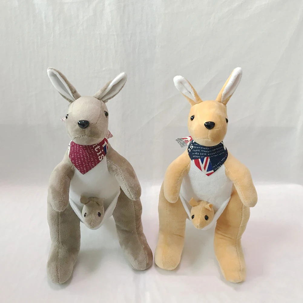 Многоцветная кукла-кенгуру для мамы и ребенка плюшевая мягкая игрушка подарок