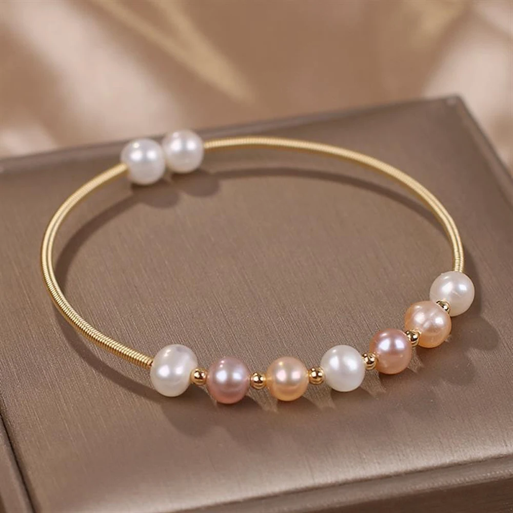 

South Korea's New Fashion Simple Baroque Pearls Ms Adjustable Bracelets Bracelet, Personality Luxury Jewelry Party Gift
