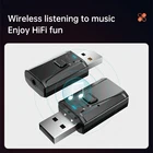 5,1 Bluetooth совместимый адаптер USB беспроводной Bluetooth приемник передатчик 3,5 мм разъем AUX адаптер для компьютера ПК ноутбука
