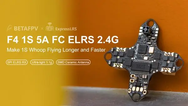 BETAFPV Racing Drone Parts F4 1S 5A AIO controlador de vuelo sin escobillas (ELRS 2,4G)-1