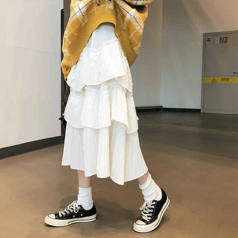 Эффект дыма для женщин с эластичной резинкой на талии курения школы девочек