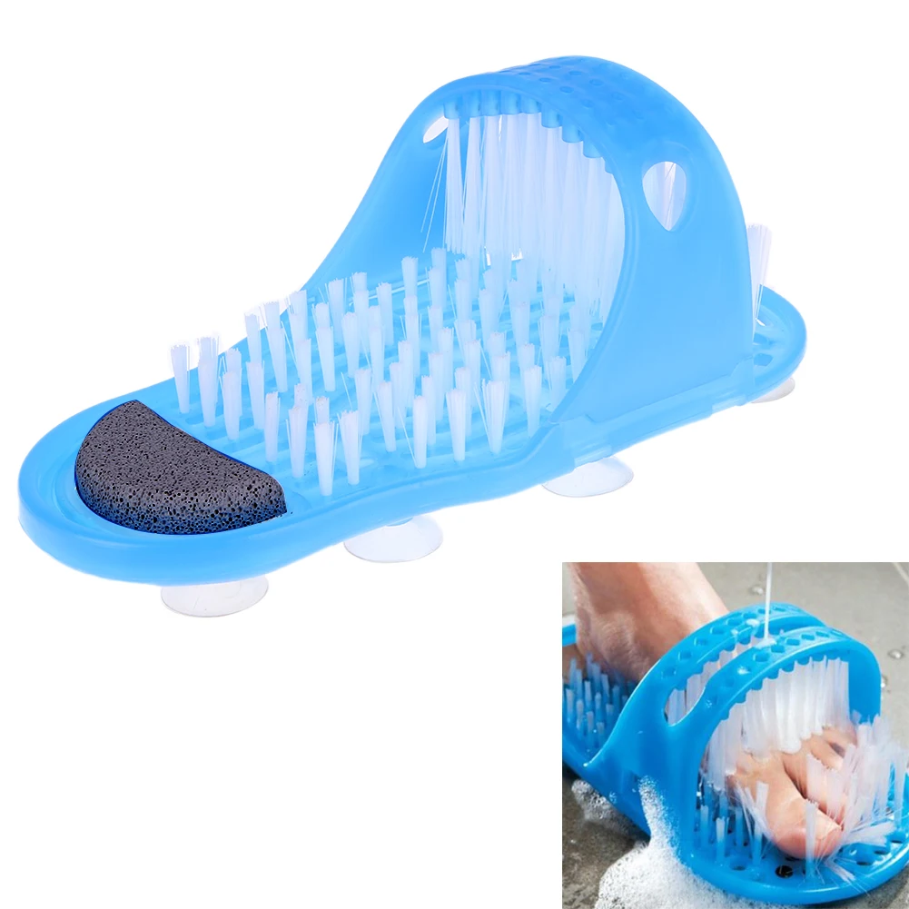 

Bathroom Heel Care Exfoliating Shoes Foot Scrubber Brush Massager Slippers for Feet Bathroom Products Foot Care