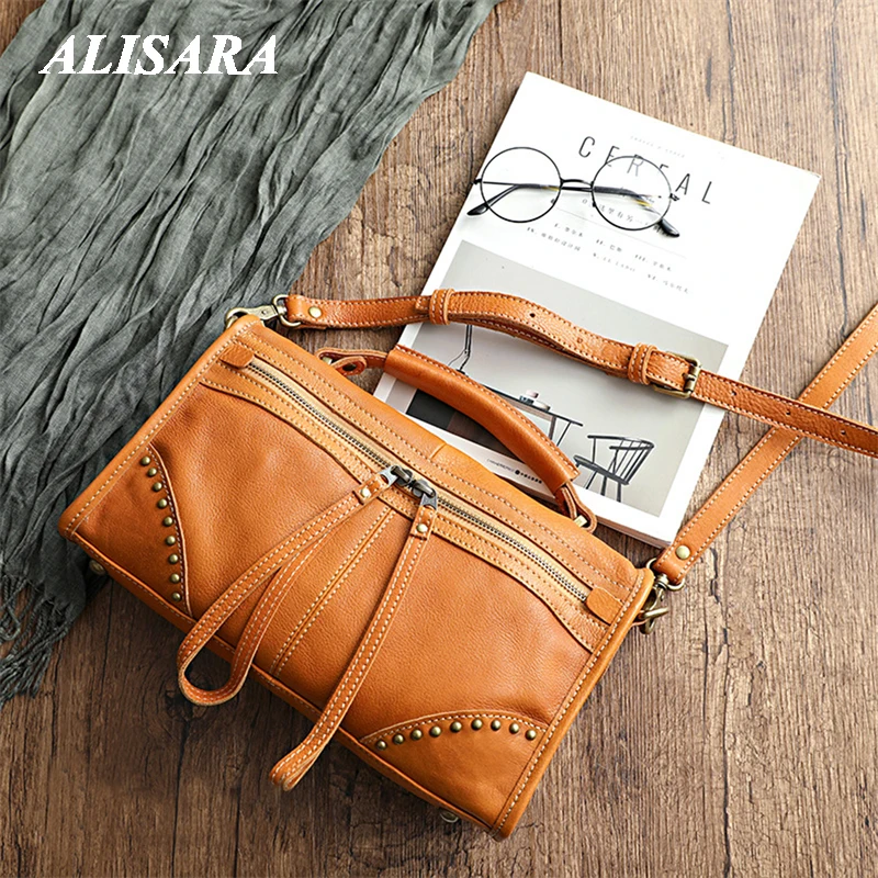 

202design Yellow bag shaped crossbody bags for women vintage small Cowhide leather handbag leather anniversary gifts for her