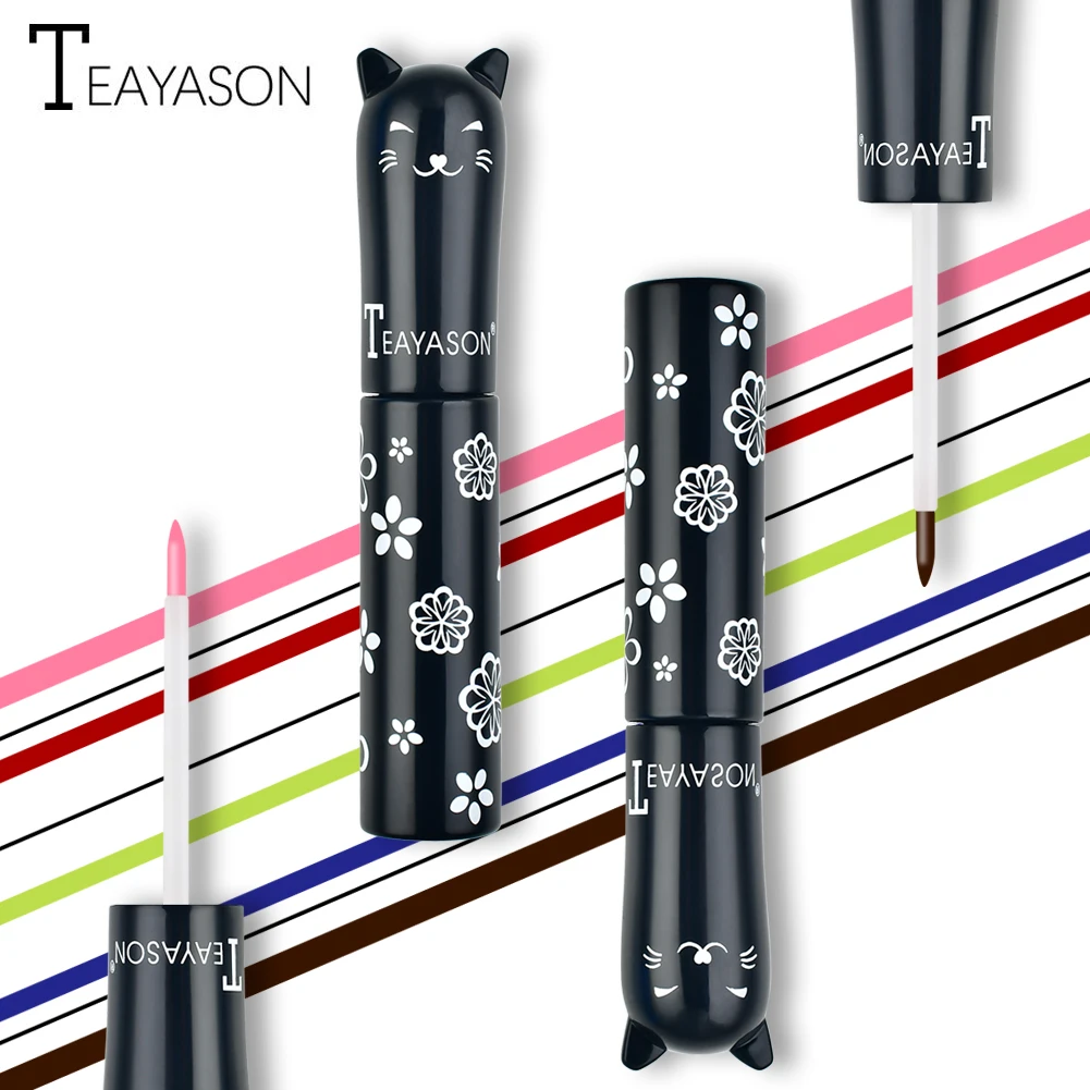 Профессиональная жидкая подводка для глаз гелевый макияж цветной матовый