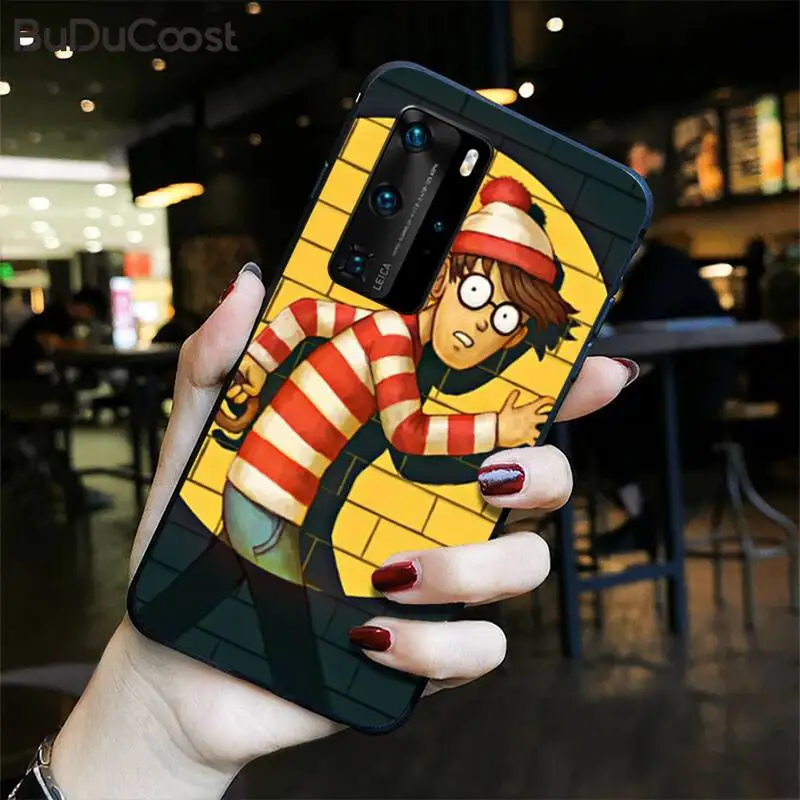 

2018 movie Where's Waldo Phone Case for Huawei P30 P20 Mate 20 Pro Lite Smart Y9 prime 2019