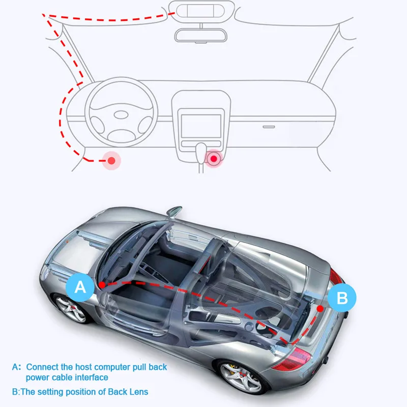 4G Беспроводной видеокамера заднего вида в автомобиле с поддержкой технологии