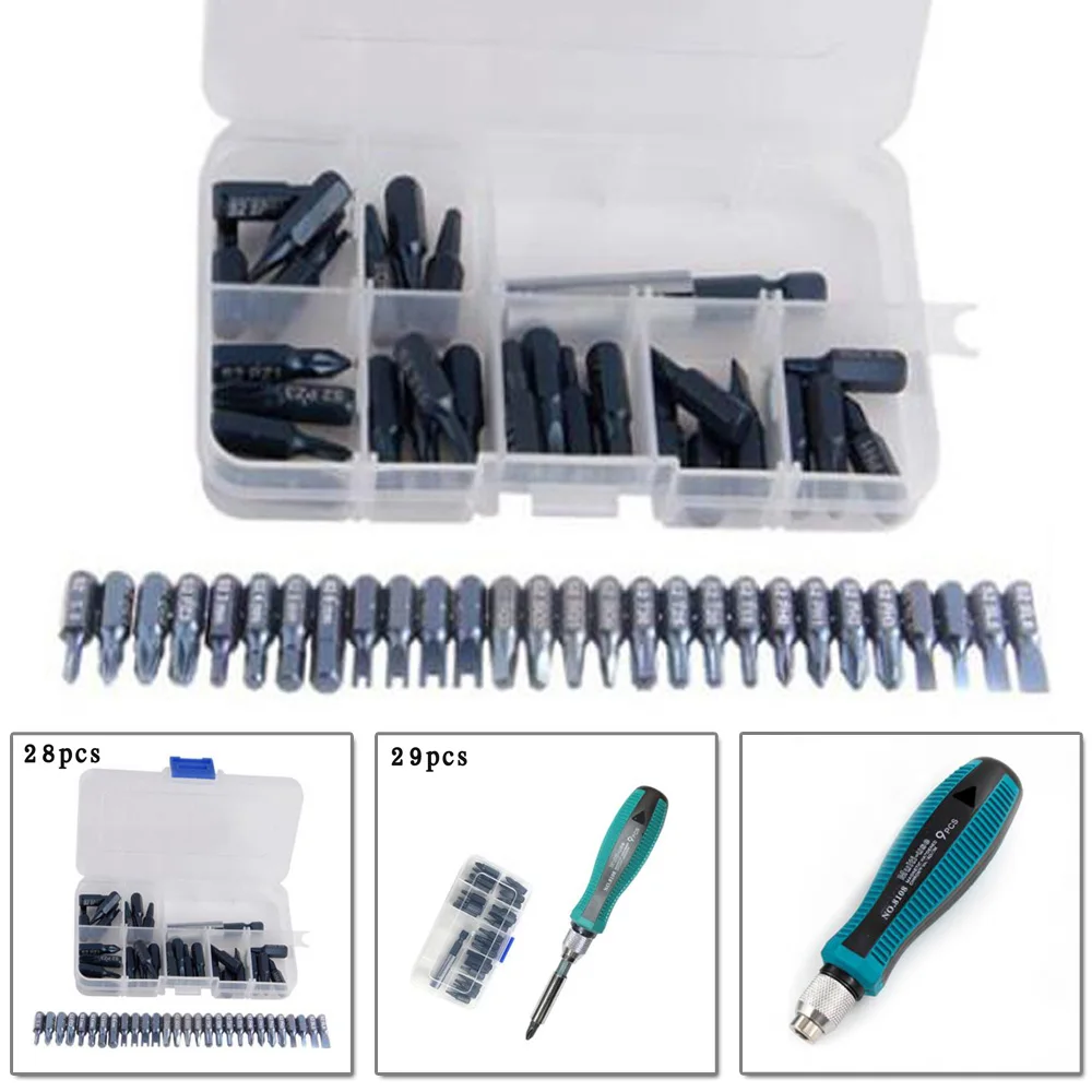 

Magnetic Screwdriver Bits Set Cross Slot Hex Torx Tool Kit Workshop Equipment