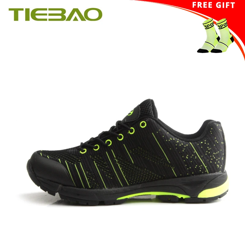 Tiebao Cycling Shoes Leisure Men Women Sapatilha Mtb SPD Shoes Breathbale Self-locking Athletic Outdoor Mountain Bike Sneakers